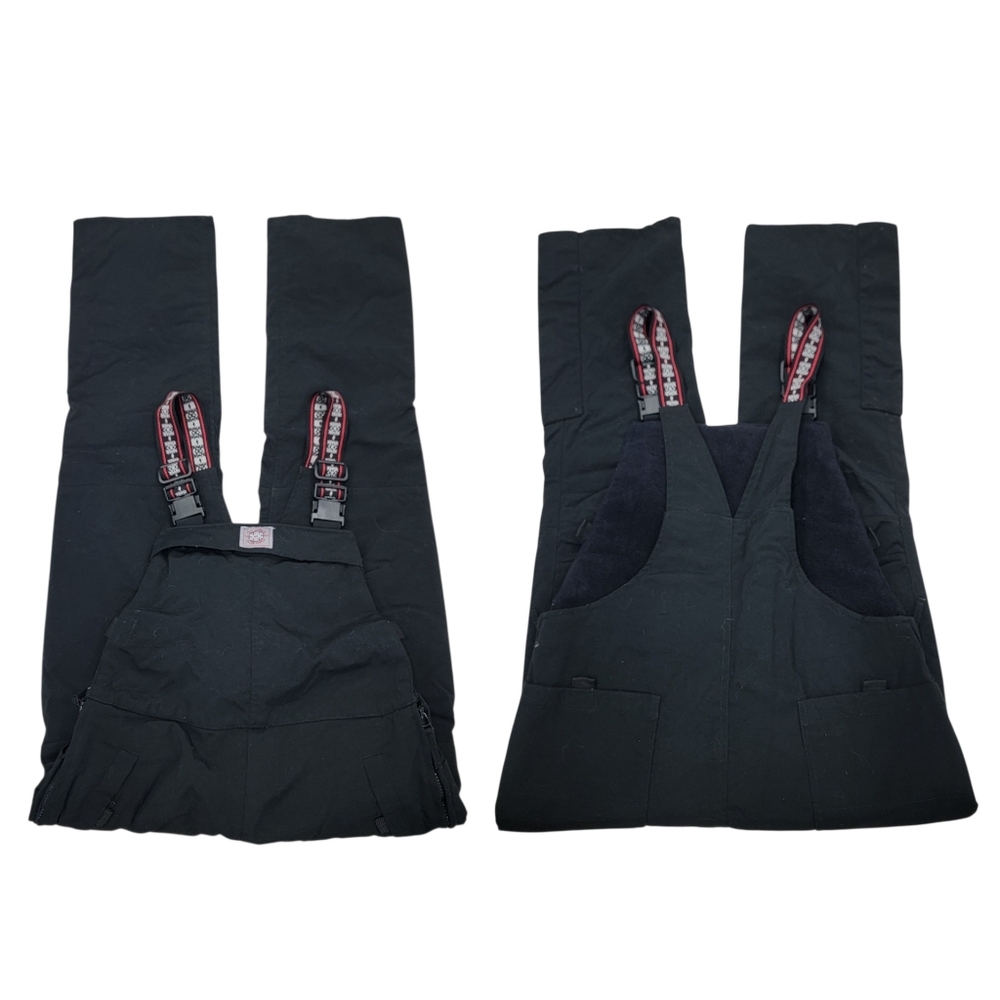 Polo Jeans Co. Ralph Lauren Ski Bib Overalls Snow Pants Black Women’s Large - Picture 7 of 17